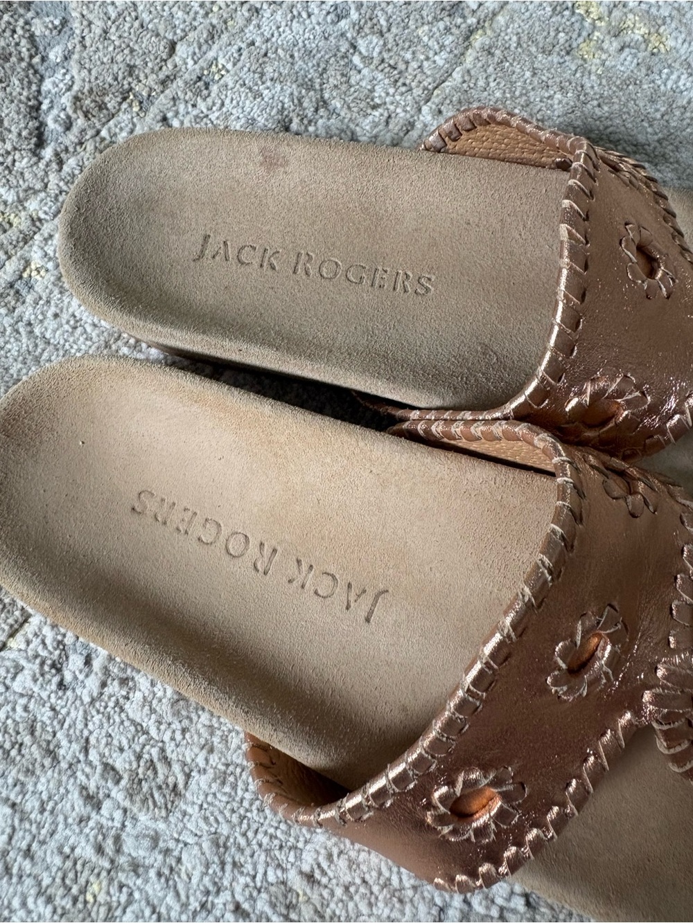 Jack Rogers Jacks Comfort Sandals in Rose Gold size 8.5 - Picture 4 of 8